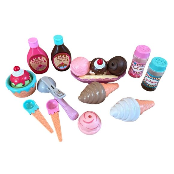 Battat- Play Circle- Toy Food – Ice Cream Set – Kitchen Accessories Pretend - Picture 1 of 7